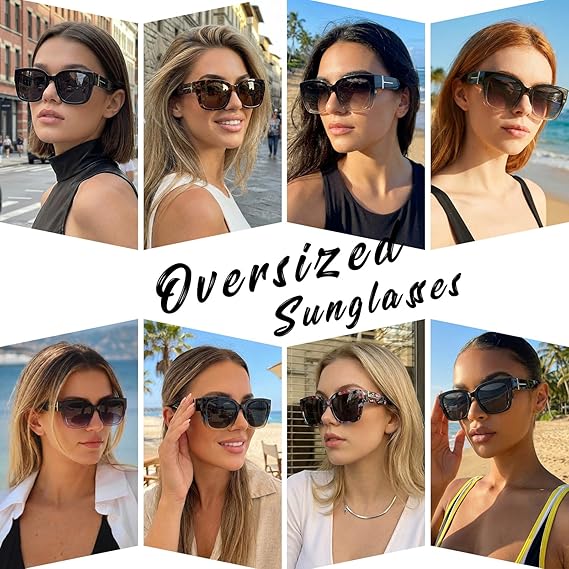 🕶️ Polarized Fit Over Sunglasses for Women – UV400 Protection Floral Frame Wear Over Prescription Glasses