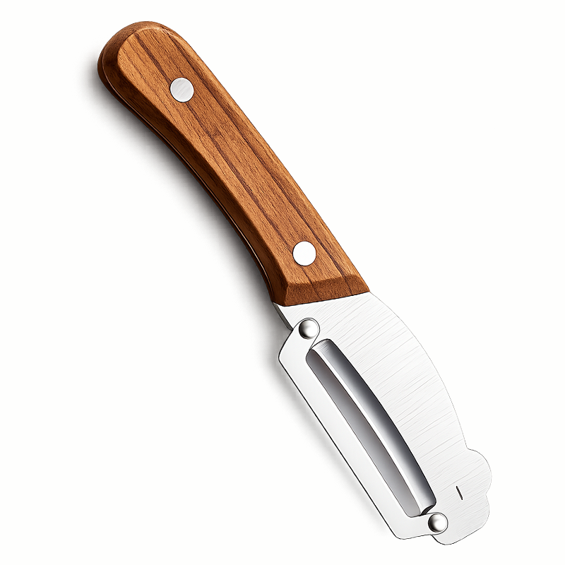 ✨Discounted Price ✨Multi-Functional Vegetable Peeler for Kitchen, Ultra-Sharp Stainless Steel Blade with Wooden Handle and Bottle Opener (2 Pcs)