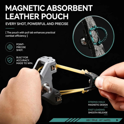 🔥Limited-Time 50% OFF&Free Shipping✨Professional Telescopic Aluminum Alloy Auto-Loading Slingshot Full Kit (200 Steel Balls)