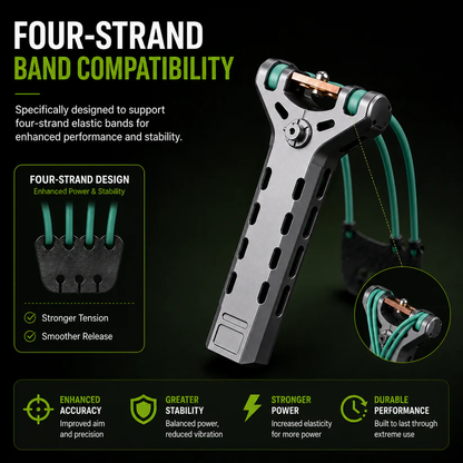 🔥Limited-Time 50% OFF&Free Shipping✨Professional Telescopic Aluminum Alloy Auto-Loading Slingshot Full Kit (200 Steel Balls)