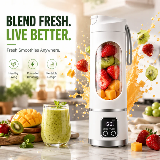 🔥Limited-Time 50% OFF🔥Portable USB Blender with LED Display - Perfect for Smoothies & Juices