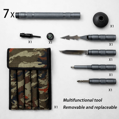 🚨 LAST DAY 40% OFF | TerraTactic™ Tactical TrekkingStaff - DetachableSurvival System