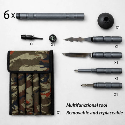 🚨 LAST DAY 40% OFF | TerraTactic™ Tactical TrekkingStaff - DetachableSurvival System