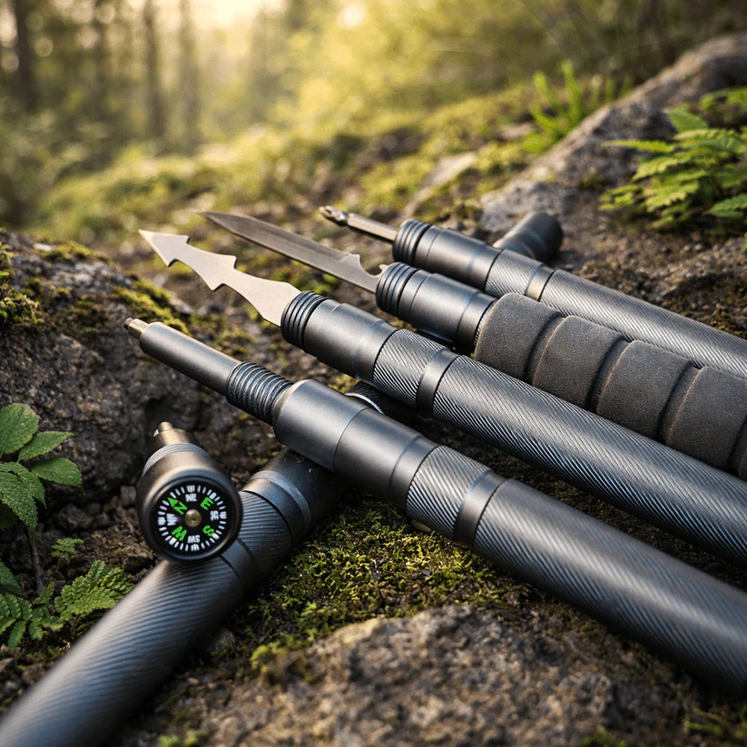 🚨 LAST DAY 40% OFF | TerraTactic™ Tactical TrekkingStaff - DetachableSurvival System