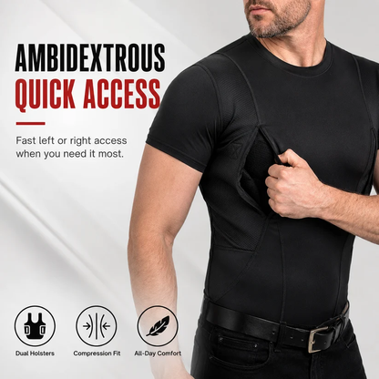Ambidextrous Concealed Carry Compression Shirt