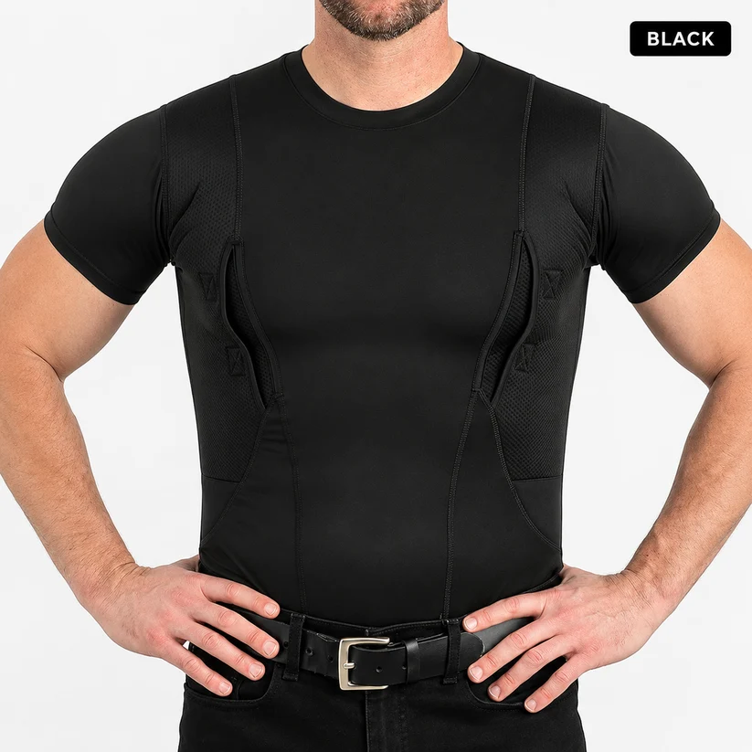 Ambidextrous Concealed Carry Compression Shirt