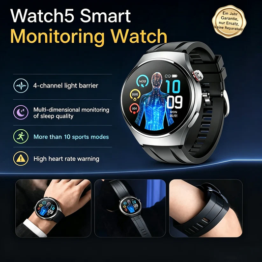 Flagship Health Smartwatch – 24/7 Heart Rate, Blood Oxygen & Sleep Monitor