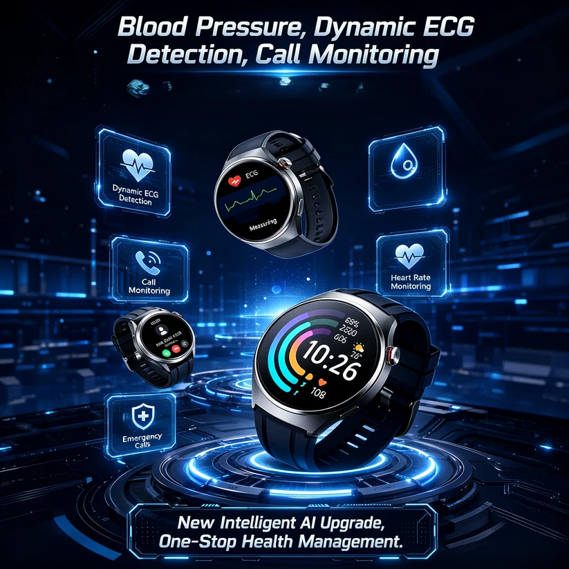 Flagship Health Smartwatch – 24/7 Heart Rate, Blood Oxygen & Sleep Monitor