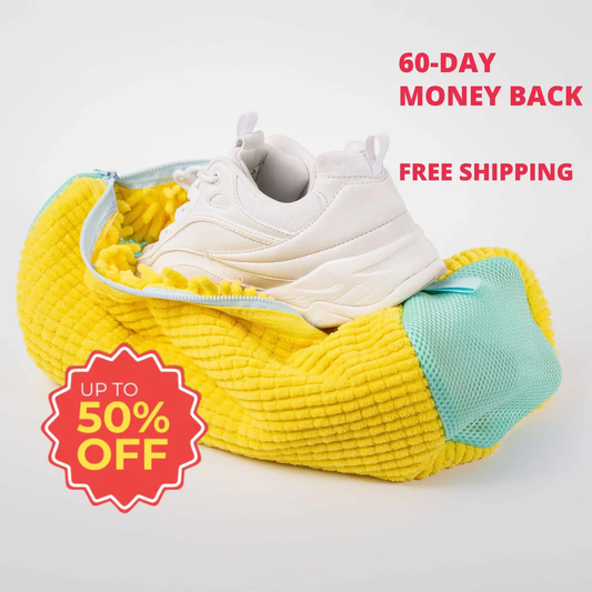 No-Scrub Sneaker Washing Bag with Padded Protection