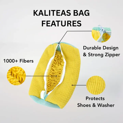 No-Scrub Sneaker Washing Bag with Padded Protection