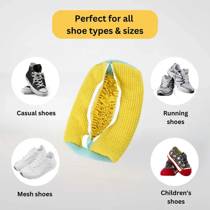 No-Scrub Sneaker Washing Bag with Padded Protection