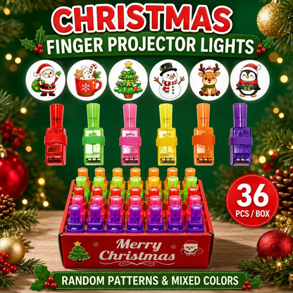 Halloween Finger Projector Rings – LED Party Favors for Kids (36/48 PCS)