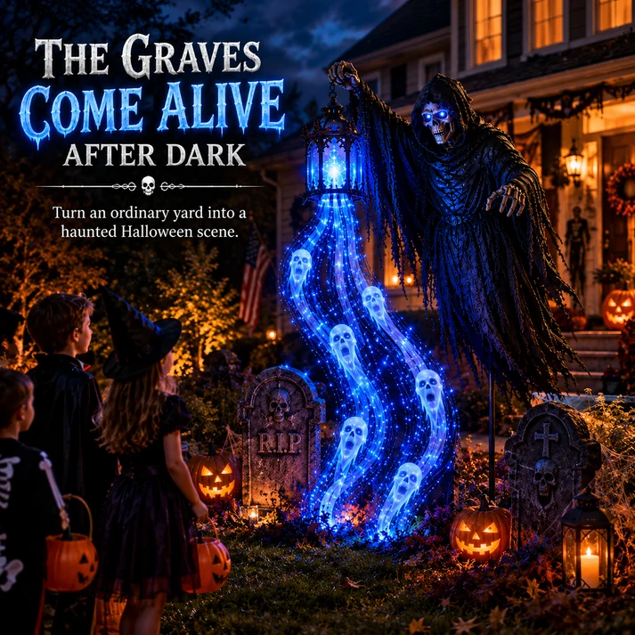 Animated Halloween Soul Harvester Garden Light Collection