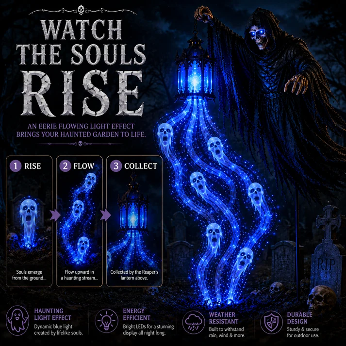 Animated Halloween Soul Harvester Garden Light Collection