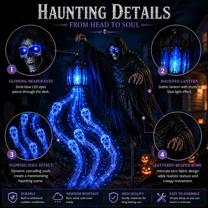 Animated Halloween Soul Harvester Garden Light Collection