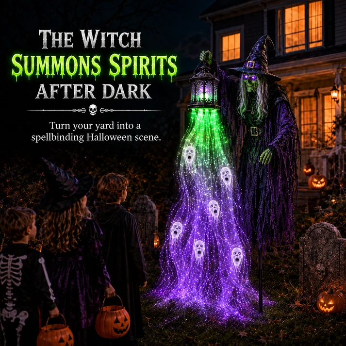 Animated Halloween Soul Harvester Garden Light Collection