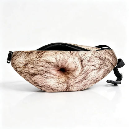 Funny Belly Fanny Pack – Realistic Fake Belly Waist Bag | Novelty Prank Gift