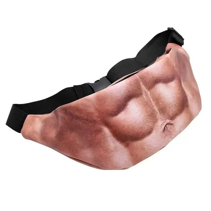 Funny Belly Fanny Pack – Realistic Fake Belly Waist Bag | Novelty Prank Gift