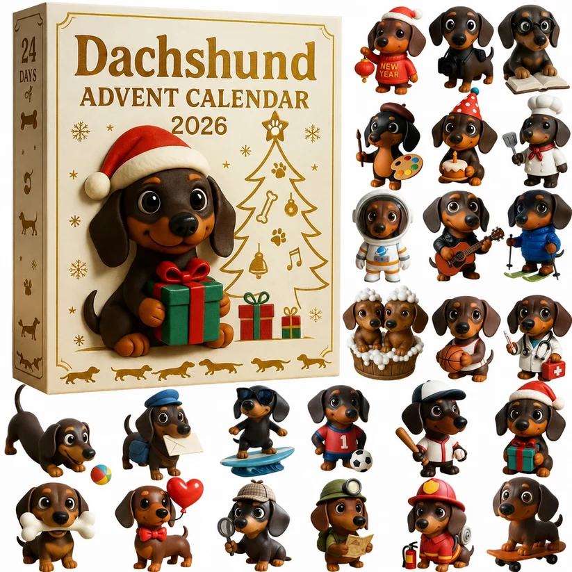 2026 Dachshund Advent Calendar – 24-Day Dog Lover Countdown