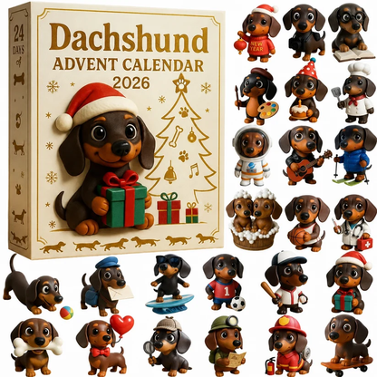 2026 Dachshund Advent Calendar – 24-Day Dog Lover Countdown
