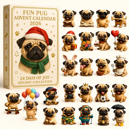 2026 Pug Advent Calendar – 24-Day Collectible Dog Countdown