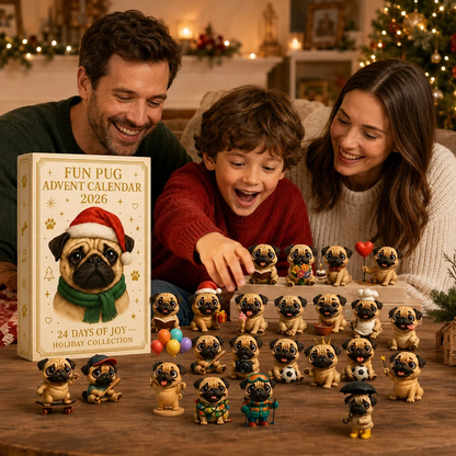 2026 Pug Advent Calendar – 24-Day Collectible Dog Countdown