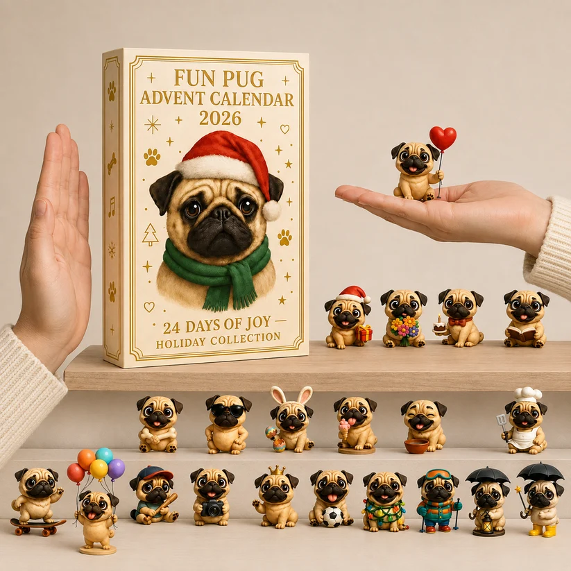 2026 Pug Advent Calendar – 24-Day Collectible Dog Countdown