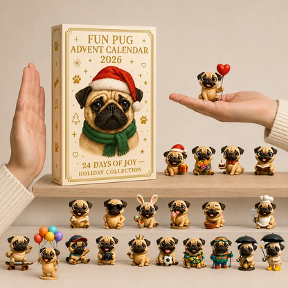 2026 Pug Advent Calendar – 24-Day Collectible Dog Countdown