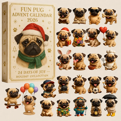 2026 Pug Advent Calendar – 24-Day Collectible Dog Countdown