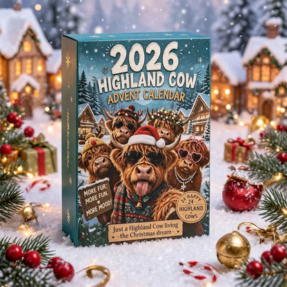 2026 Highland Cow Advent Calendar - 24 Collectible Figures
