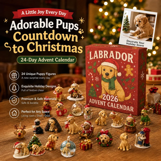 2026 Labrador Advent Calendar - 24 Collectible Dog Figurines