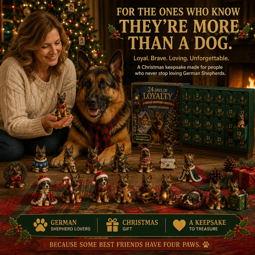 2026 German Shepherd Advent Calendar - 24 Dog Figurines