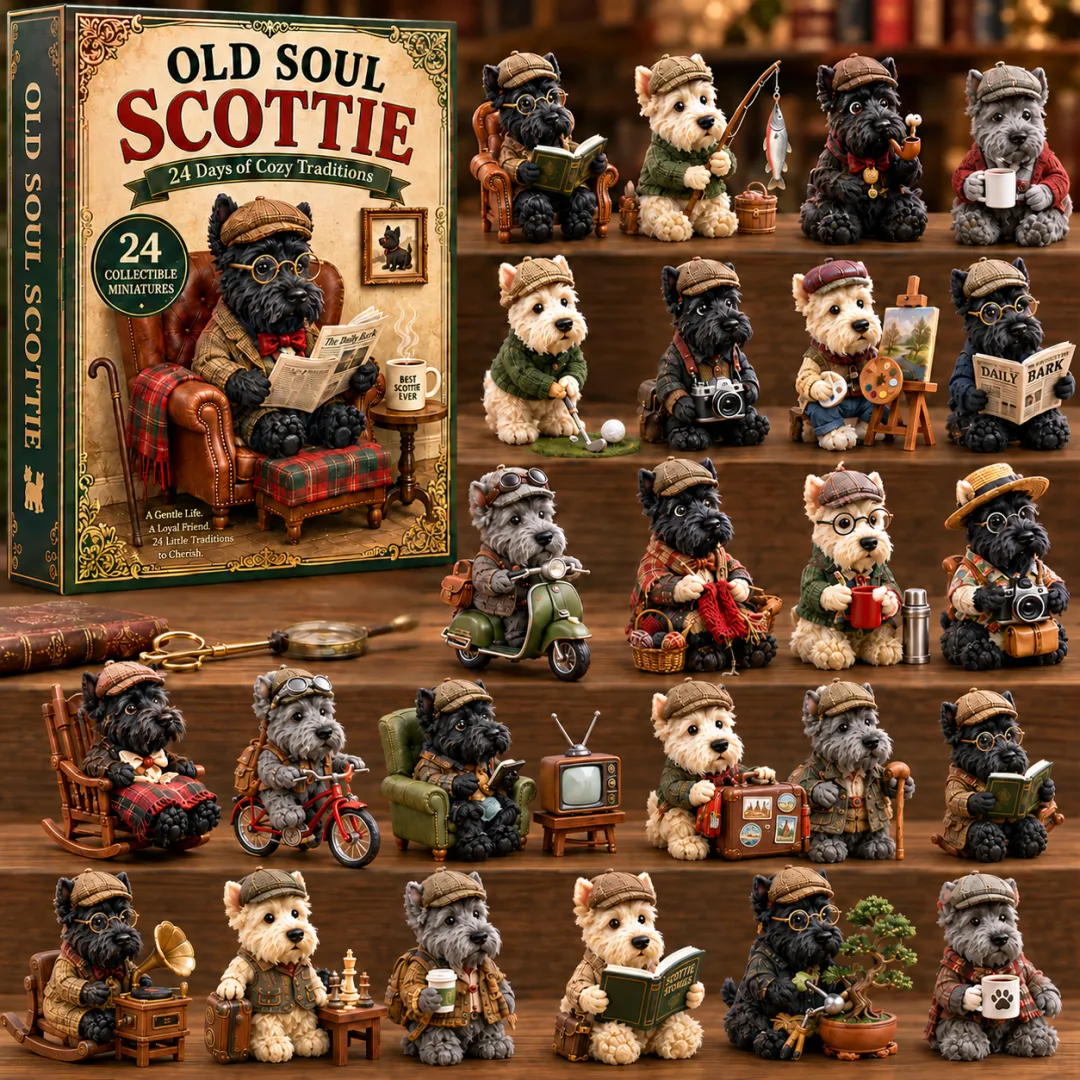 2026 Old Soul Scottie Advent Calendar - 24 Dog Figurines