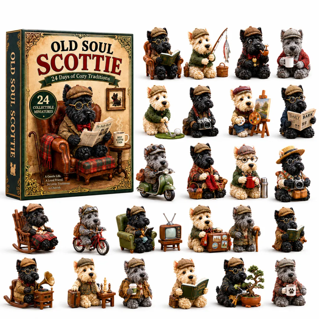 2026 Old Soul Scottie Advent Calendar - 24 Dog Figurines