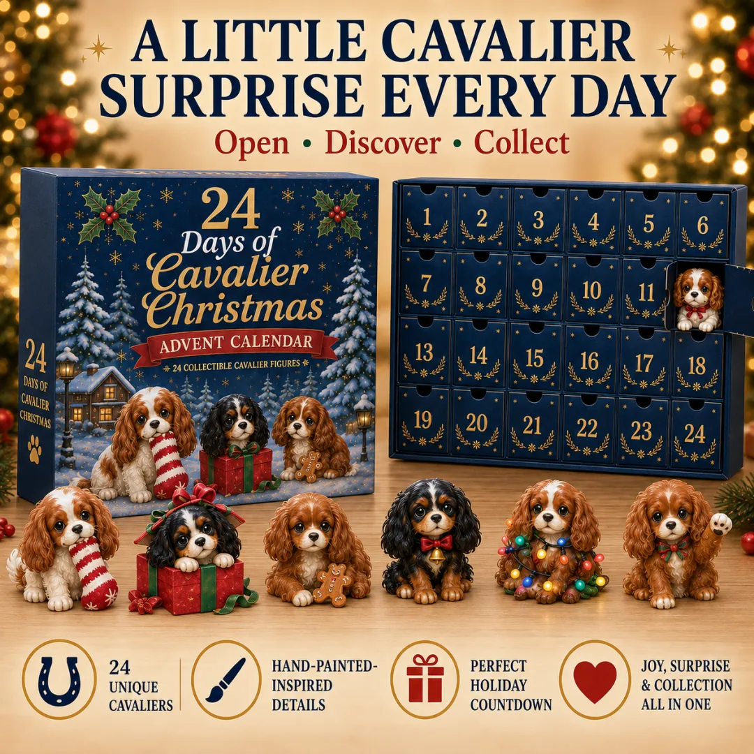 2026 Cavalier Advent Calendar - 24 Collectible Dog Figurines