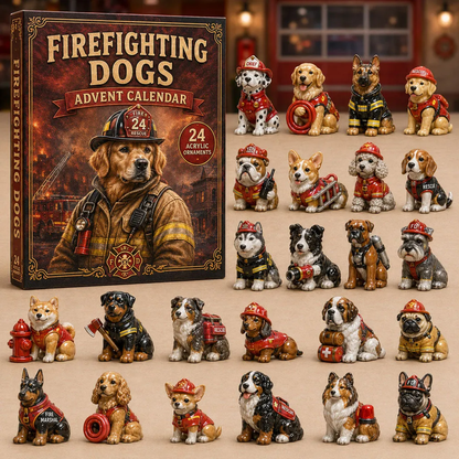 2026 Firefighting Dogs Advent Calendar - 24 Collectible Figures