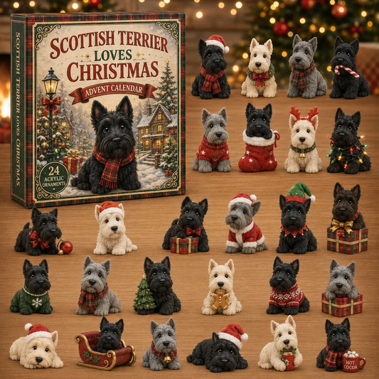 2026 Scottish Terrier Christmas Advent Calendar - 24 Figures