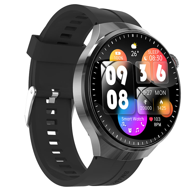 Black smartwatch product view